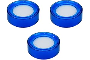 Dahszhi Desktop Sponge Finger Wet Moistener 2.7" Dia Blue - 3pcs