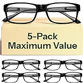 Gaoye 1.0 Professional Reading Glasses for All Day - Computer Readers with Blue Light Protection - Value Pack