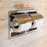 LAMXD 3 Pcs Plastic Toilet Paper Roller Spring Loaded White Adjustable view 3