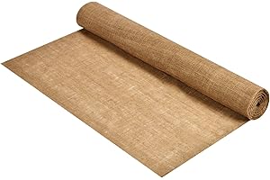TEELIY Natural Burlap Fabric BUR40-5YDS Burlap, Burlap Jute Fabric for Weddings Table Runner Arts & Crafts Tree Wraps for Winter Placemat (40” Wide x 5 Yards)