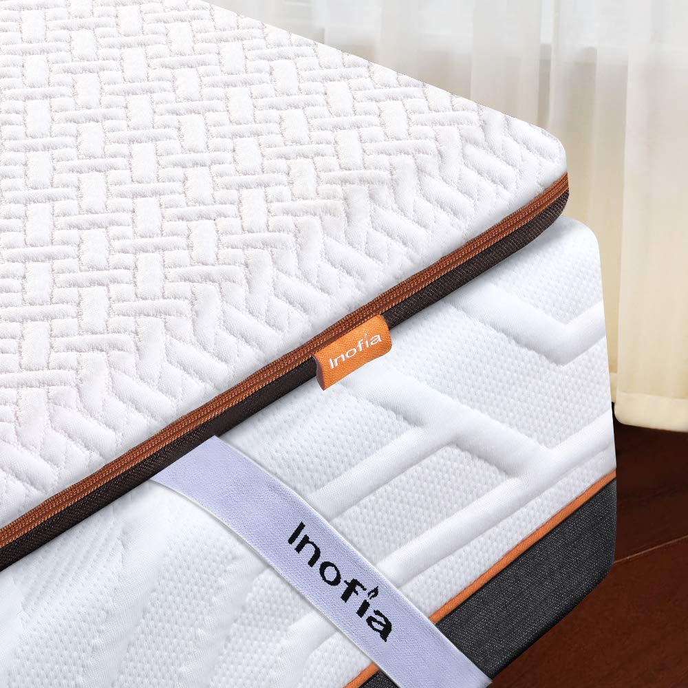 Buy Inofia King Mattress Topper 3inch Naturbrown Memory Foam Portable Mattress Topper With Removable Cover And Storage Bag Transform Old Mattress By Adding Dual Layer King Online At Low Prices In India How To Store Memory Foam Topper