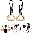 Double Circle Pull Up Handles - Pull Up Grips, LAT Pull Down Gym Handles Design - Quick Attachment to Bars and Barbell Grips - Includes Carry Bag - Suitable for Home Gym and On-The-Go Workouts