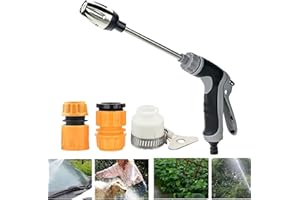 Pressure Washer, Spray Nozzle, Durable Stainless Steel,Easy Installation,Universal Compatibility, 360° Rotating for Three Spr
