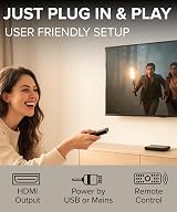 Grouptronics GT-MICRO-DVD Small Multi Region HDMI DVD Player 1080p Remote view 4