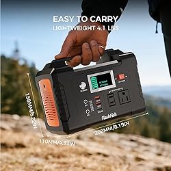 Flashfish 200W Portable Power Station 151Wh, 400W