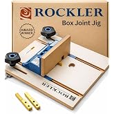 Router Table Box Joint Jig with 1/4", 3/8" &amp; 1/2" Indexing Keys | Box Joint Jig &ndash; Precise Box Joint Cuts &ndash; Router Table Jig &ndash; Three Indexing Keys &ndash; Accurate Alignment