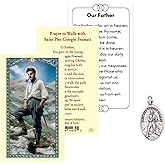 Pier Giorgio Frassati Prayer Card and Medal Set – Laminated Holy Card with Inspirational Quote and Patron Saint Medal