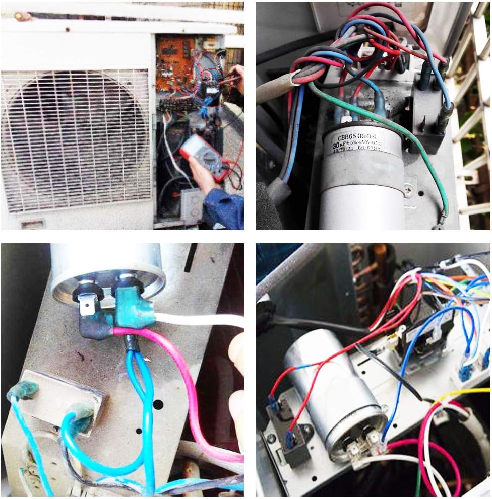 Capacitors 45 5 Microfarad Runs AC Motor and Fan Capacitor 45 5 uf MFD