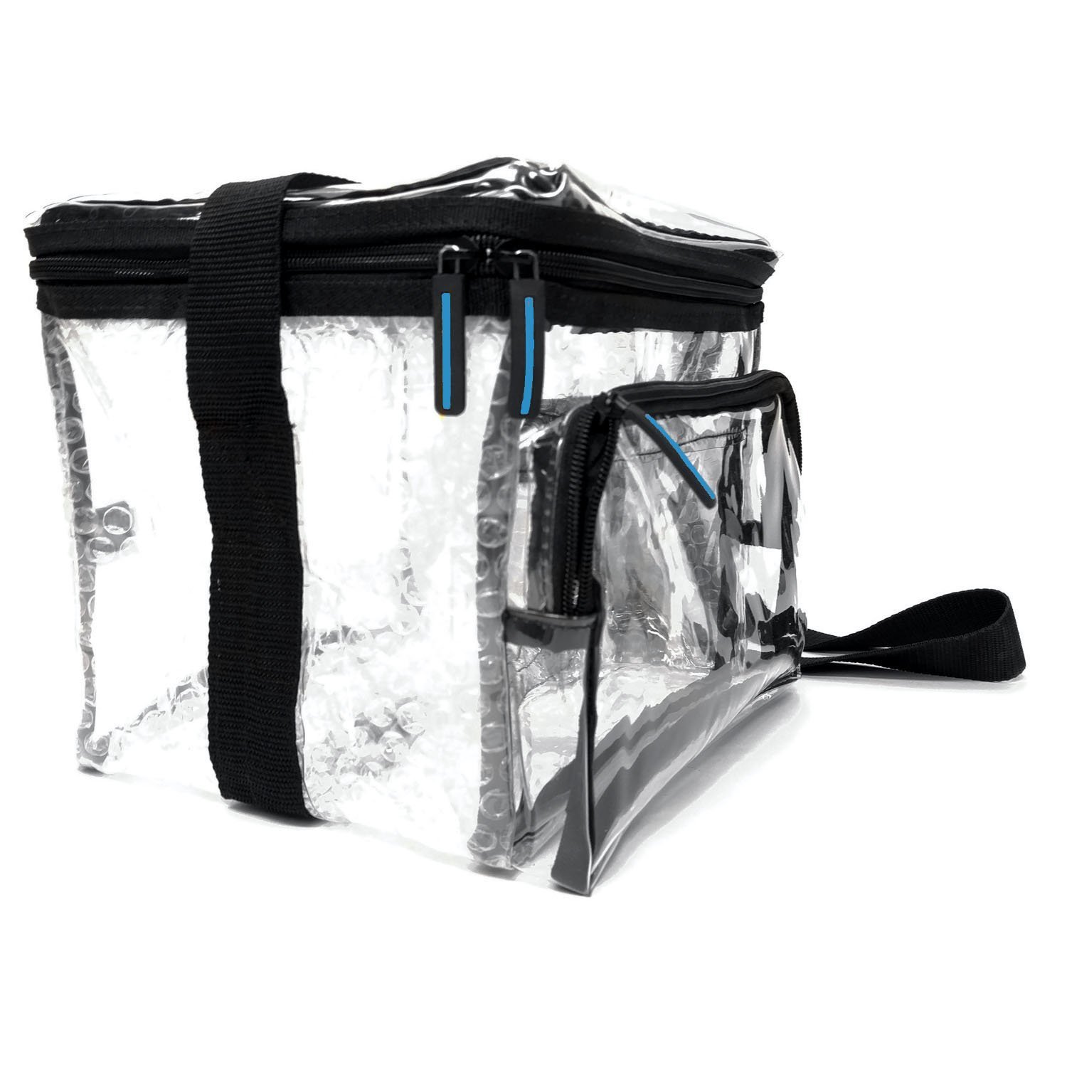 Heavy Duty Clear Lunch Bag, Colored Trim, 3 Sizes Amazon.co.uk Sports