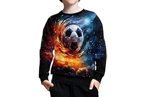 ZPINXIGN Girls Boys Sweatshirt Fall Outfit Kids Comfy Sweaters Pullover Tops 6-14 Years Old