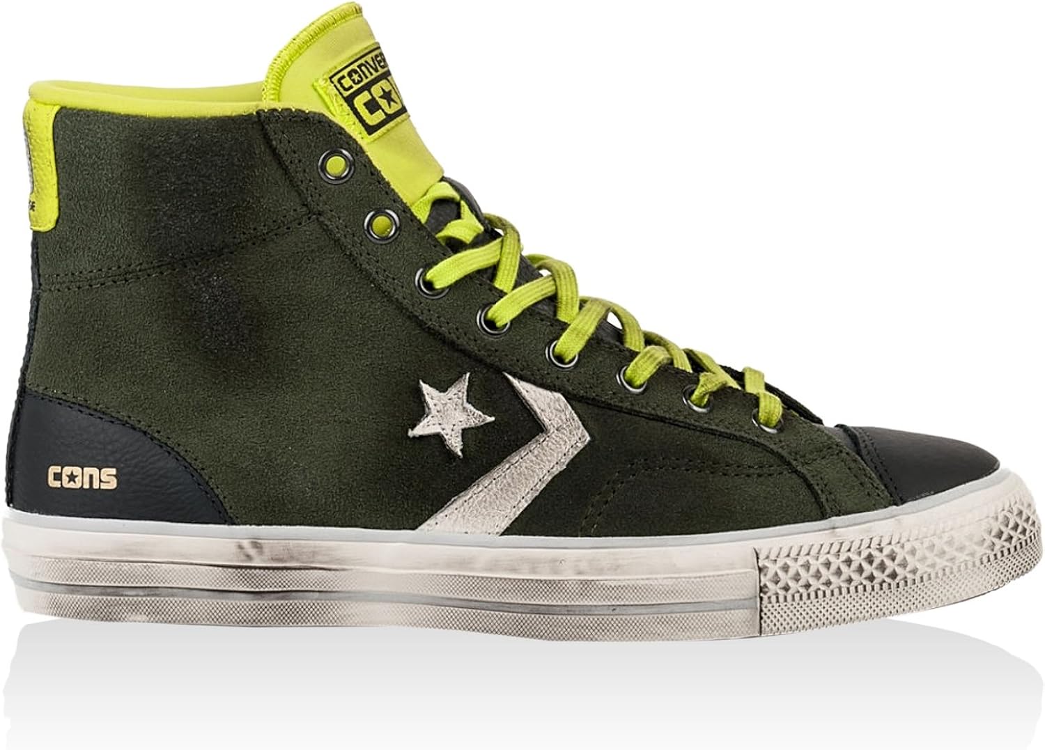 converse vert fluo