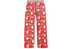Remimi Girl Boy Thanksgiving Pants Drawstring Christmas Plaid Loose Bottoms 5-14 Years