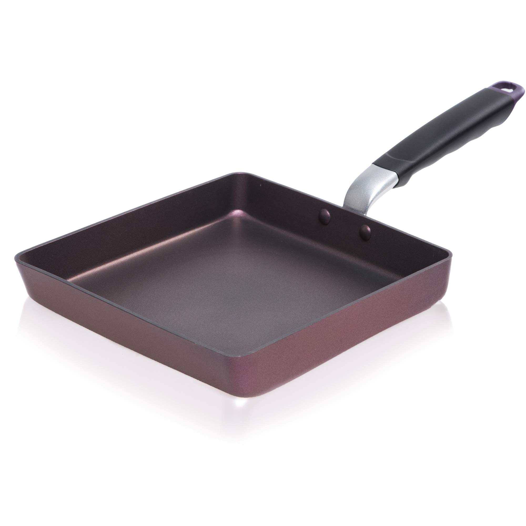 TECHEF - Tamagoyaki Japanese Omelette Pan/Egg Pan Skillet, PFOA-Free, Dishwasher Safe, Induction-Ready, Made in Korea (Purple) (Large) — image 1