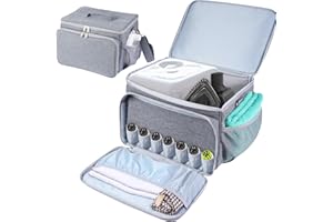 TXIYEAN Adjustable Compartments Carry Bag Compatible with Dupray Neat Steamer for Floors,Portable Steam Cleaner Storage Bag Household Hand Case with Extra Pockets（Case Only）