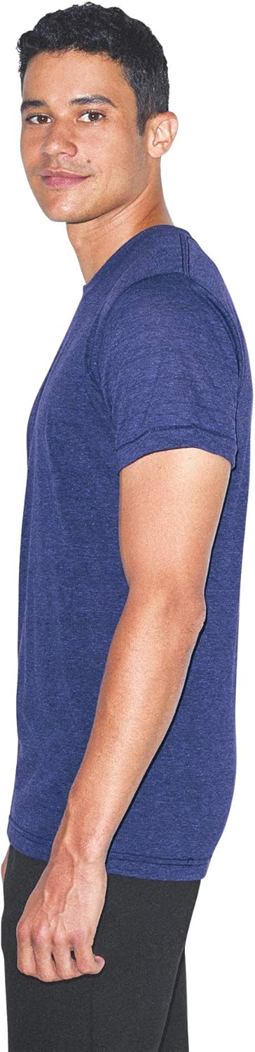 American Apparel Tri-Blend Crewneck Short Sleeve Track T-Shirt, 2-Pack: Clothing