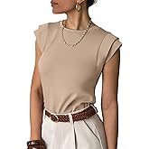ANRABESS Business Casual Tops for Womens Cap Sleeve Summer Dressy Shirts 2026 Trendy Work Office Outfits Clothing