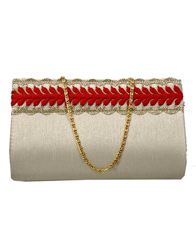 Duchess Handicraft Item Clutch (off white) (000591BG)