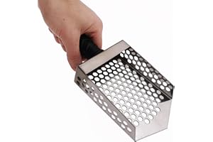 CooB Beach Sand Scoop Metal Detector Shovel. Compact Stainless Steel Hunting Detecting Tool (Digger)