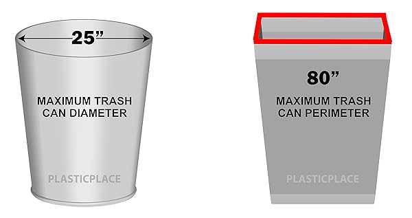 PLASTICPLACE 40-45 GALLON TRASH BAGS │ 1.5 MIL │ ORANGE HEAVY DUTY GARBAGE CAN LINERS │ 40” X 46” (100 COUNT)