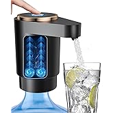 Bomba de botella de agua, dispensador de agua eléctrico portátil para botellas de 5 galones, carga USB, interruptor automátic