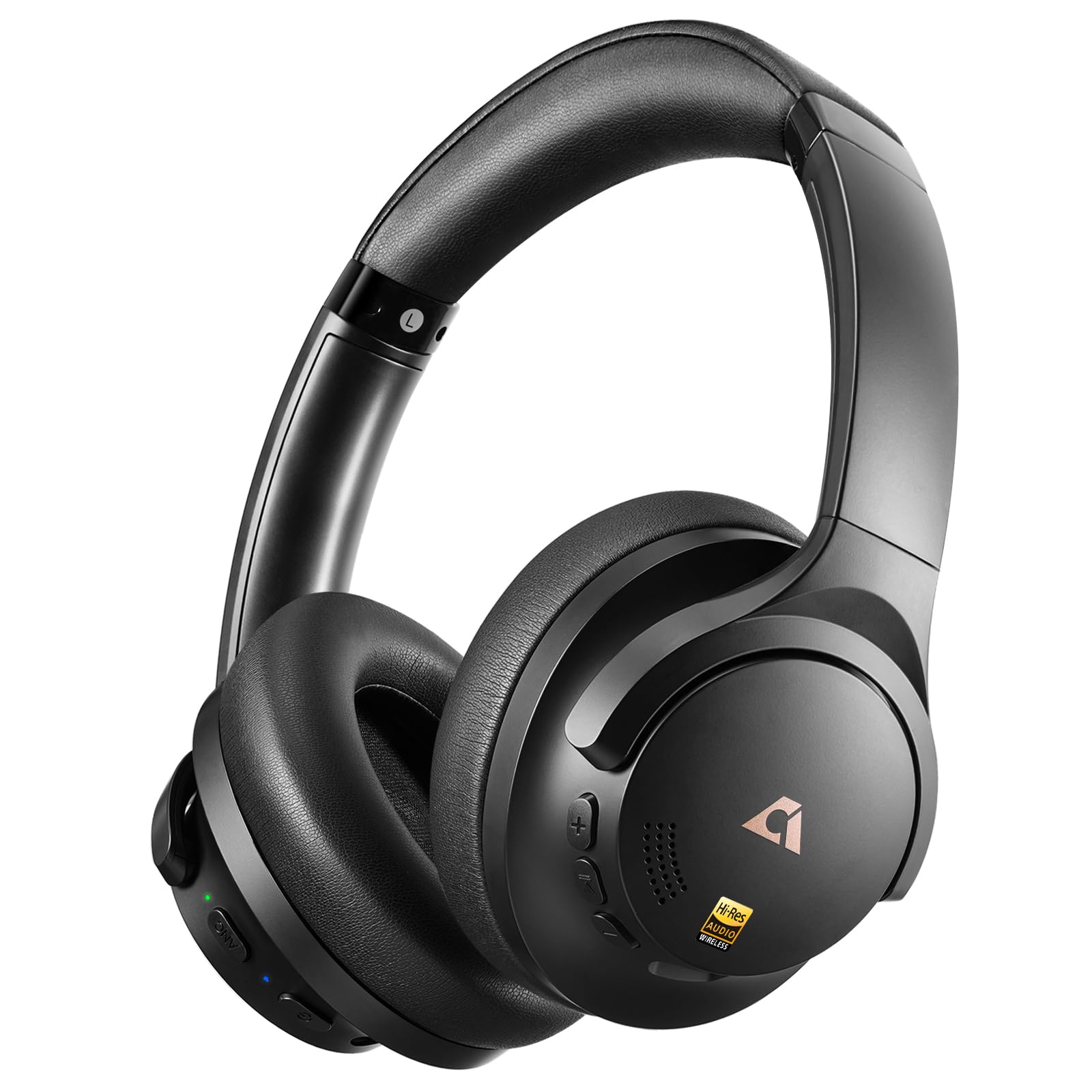 View 1 of 1Mii AI Y8+ Noise Cancelling Headphones Bluetooth 6.0, Over Ear Wireless LDAC Hi-Res Audio, 100H Playtime, Comfort Fit for Airplane Travel Home, AI Translation Voice Chat Custom EQ via App Black