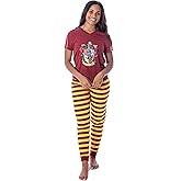 Harry Potter Womens' Hogwarts House Crest Jogger Pajama Set-All Houses