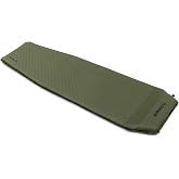 Snugpak Elite Oversized Self Inflating Mat with Built In Pillow and Non-Slip Bottom, Olive