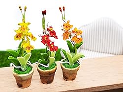 WitnyStore Tiny 2" High 3 Pieces Set Yellow Red