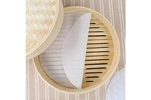 10Pcs 9 inch Reusable Round Silicone Steamer Liners Non-stick Silicone Steamer Mesh Mat Pad Dim Sum Mesh for Home Kitchen or 