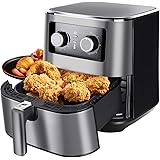 Uten Air Fryer XL 5.8 Quart, 5.8 Qt Air Fryer Large Capacity Oven Oilless Cooker 1700W Electric Hot AirFryer with Temperature