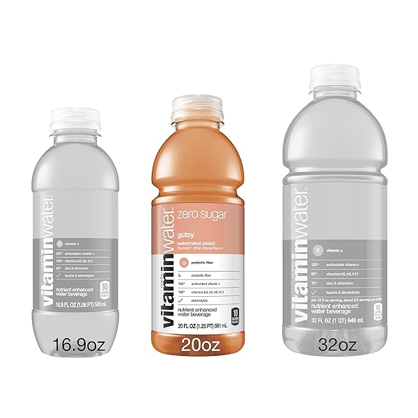VITAMINWATER ZERO SUGAR GUTSY WATERMELON PEACH, 20 FL OZ