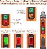 Proster Non Contact Voltage Tester Pen 48-1000V / 12-1000V AC with NCV Probe view 4