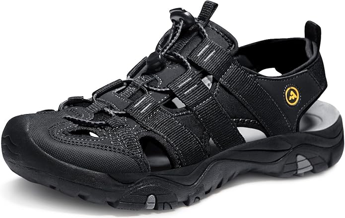 Amazon.com | ATIKA Men's Sports Sandals Trail Outdoor Water Shoes 3Layer Toecap, All Terrain 