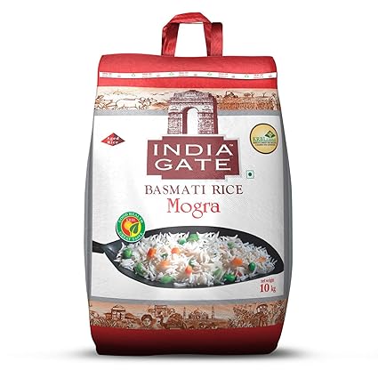 India Gate Basmati Rice Bag, Mogra, 10kg