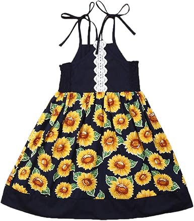 summer sunflower dress