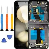 Tefnkiee for Samsung Galaxy Z Flip 5 5G Screen Replacement with Frame | for Samsung Z Flip 5 Screen Replacement kit SM-F731u SM-F731w LCD Display Touch Screen Digitizer Assembly With Tools