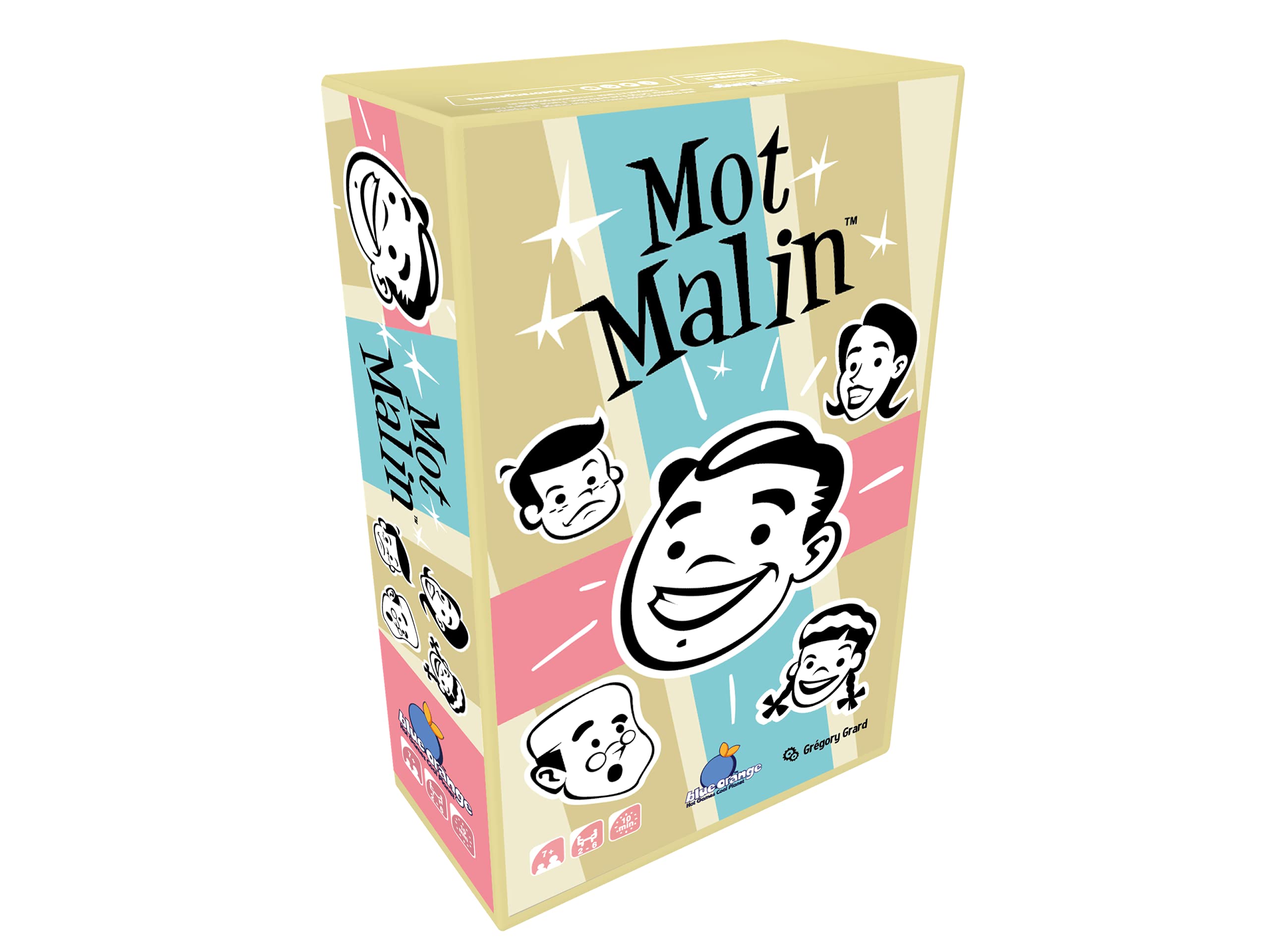 Blue Orange - Mot Malin - Cooperative Board Game - Award Winning Game - Creative and Original Card Game - From 2 to 6 Players - Ages 7 and Up