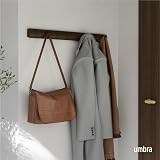 Umbra Flip 8-Hook Wall Mounted Coat Rack Black/Walnut view 2