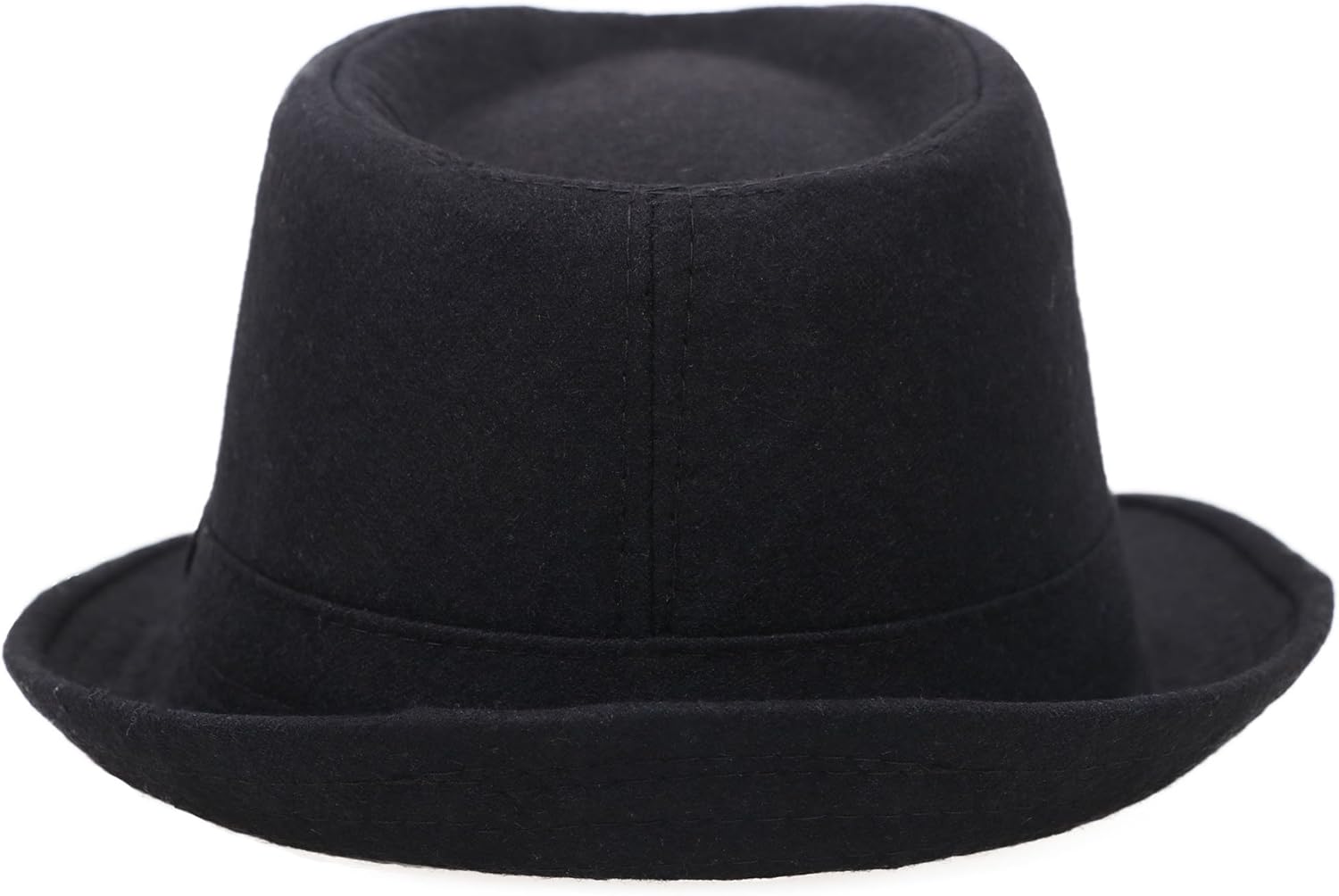 Fedora Hats for Men Unisex Manhattan Black Fedora: Clothing