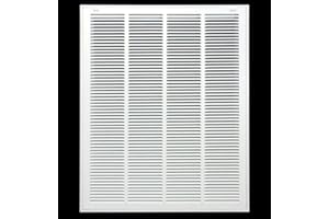 HVAC Premium 20 x 30 Duct Opening Steel Return Air Filter Grille, for 1-inch Filter, Removable Door, Flat Stamped HVAC Vent Cover Grille, Outer Dimensions 22.5 x 32.5