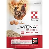 Purina&reg; Layena&reg;+ Omega-3 Chicken Feed Pellets, 9 Pound Bag