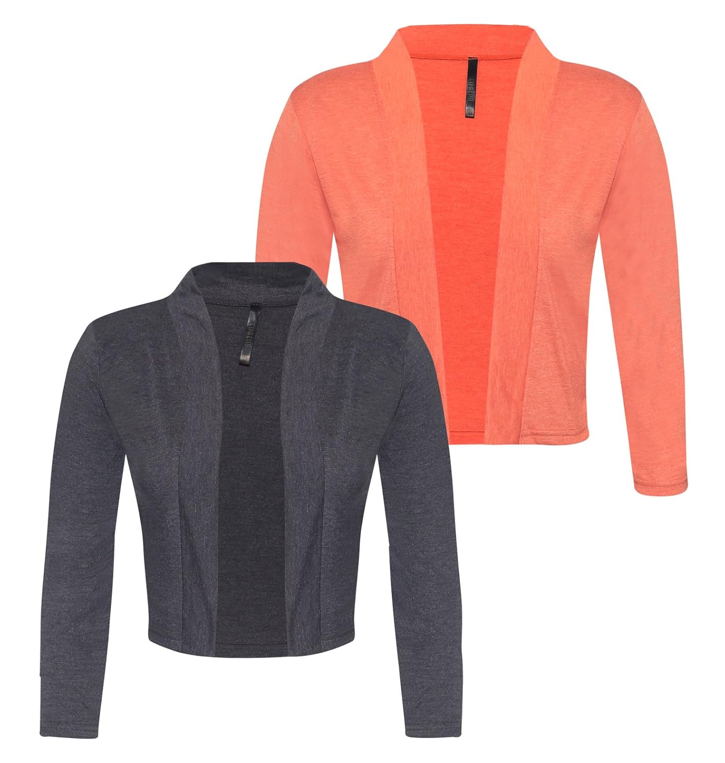 espresso women's open cardigan shrug - pack of 2