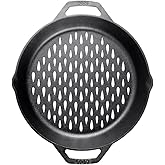 Lodge 12" Cast Iron Dual Handle Grill Basket
