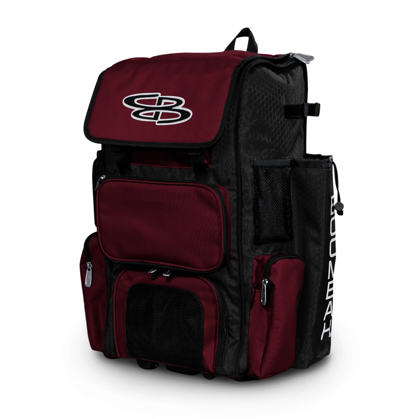 Boombah Brute Rolling Baseball/Softball Bat Bag Wheeled Bag Holds 4