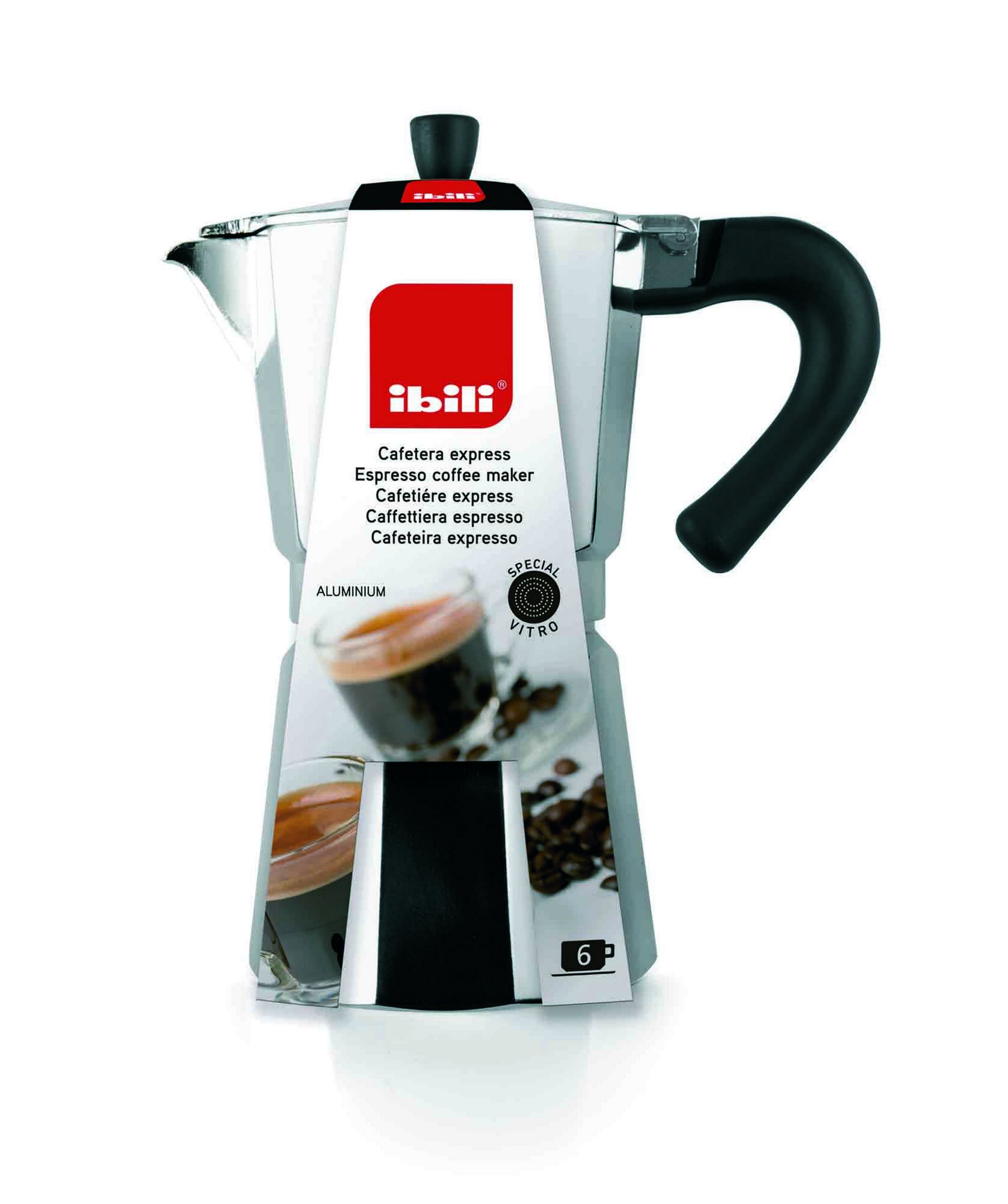 IBILI Bahia Express Moka Pot 14 cups, 700 ml, aluminium — image 1