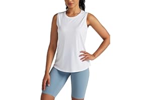 Willit Women's Workout Tank Tops Sleeveless Running Yoga Tops Quick Dry Active Shirts Gym Exercise Loose Fit