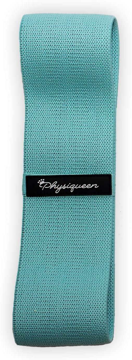Physiqueen Fabric Resistance Band Set + FREE Massage Ball & Carry Bag - Ultimate Training Accessory For Glute Activation - Hip Circles for Crossfit, Pilates & Yoga - Fabric Fitness Loops For Training