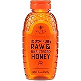 Nate's 100% Pure, Raw &amp; Unfiltered Honey- 16 oz. Squeeze Bottle | 100% Pure, Raw &amp; Unfiltered - Award-Winning Taste