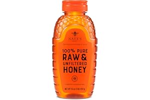 NATURE NATE'S Nate's 100% Pure, Raw & Unfiltered Honey - Award-Winning Taste, 16 oz. Squeeze Bottle