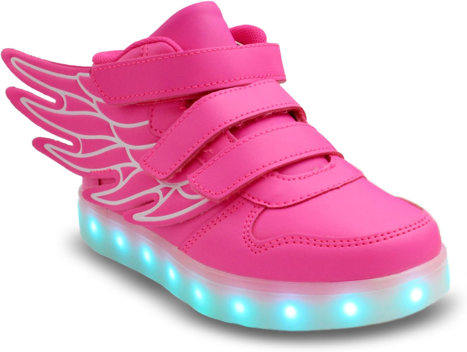 Transformania Toys Galaxy LED Shoes Light Up USB Charging High Top Wings Kids Sneakers